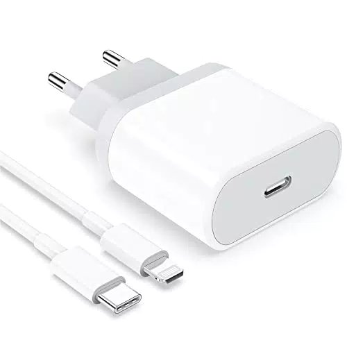 Anigaduo 25W Ladegerät and 2M Ladekabel Kabel für iPhone 14/14 Plus/14 Pro/14 Pro Max/13 12 11 SE