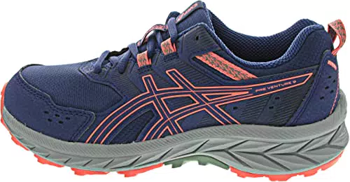 ASICS PRE-Venture 9 GS Sneaker, Indigo Blue/Papaya