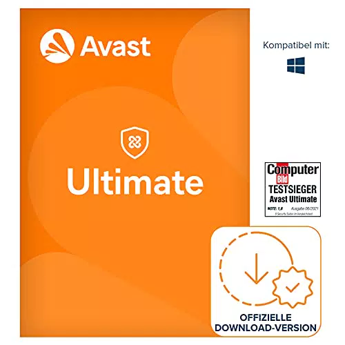Avast Ultimate - Avast Premium Security Antivirenschutz im Paket mit Avast SecureLine VPN und Avast Cleanup Premium