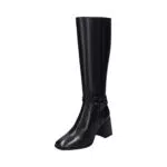 BAGATT Damen Crema Knee Boot, schwarz