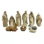 Baitang Weihnachtskrippe Figuren Krippe Krippenset, Christus Geburt Jesu Figur Hausskulptur