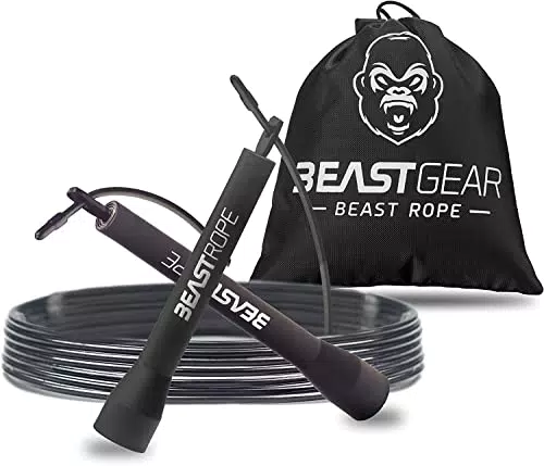 Beast Gear Springseil für Erwachsene - Fitness-Speed-Rope für Ausdauer