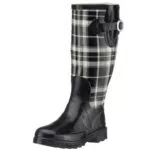 Beck Damen Pepita Gummistiefel, Schwarz