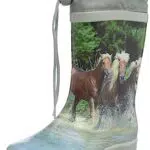 Beck Mädchen Pferde Gummistiefel, Mehrfarbig