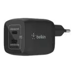 Belkin 45-W-USB-C-Ladegerät mit 2 Ports, Schnellladen mit Power Delivery 3.0 und GaN-Technologie für iPhone 14