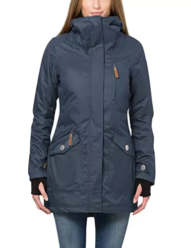 berydale Damen wasser- und winddichter Damen Parka, Marine - gefütterter Winter Parka