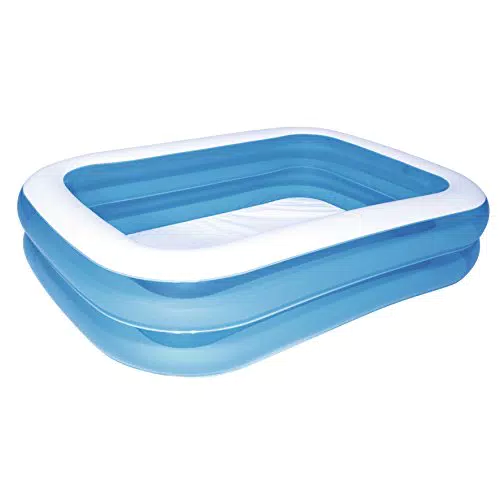 Bestway - Deluxe rechteckiger blauer aufblasbarer Pool