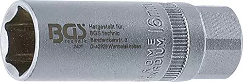 BGS 2401, Zündkerzen-Einsatz Sechskant, 12, 5 mm, SW 16 mm