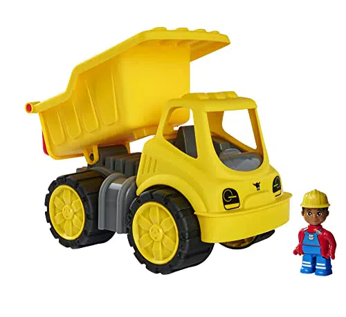 BIG-Power-Worker Kipper + Figur - Spielzeug Auto ideal für Unterwegs