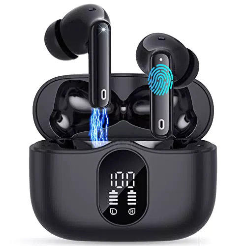 Bluetooth 5.3 Kopfhörer, In Ear Kopfhörer Kabellos HiFi Stereo Sound