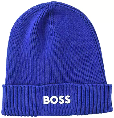 BOSS Herren Strickmütze, Asic_Beanie,Medium Blue