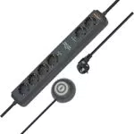 Brennenstuhl Eco-Line Comfort Switch Plus Steckdosenleiste 6-Fach anthrazit