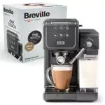 Breville Prima Latte III Siebträgermaschine, Vollautomatische Espressomaschine/Kaffeemaschine mit Milchaufschäumer & italienischer Pumpe mit 19 Bar