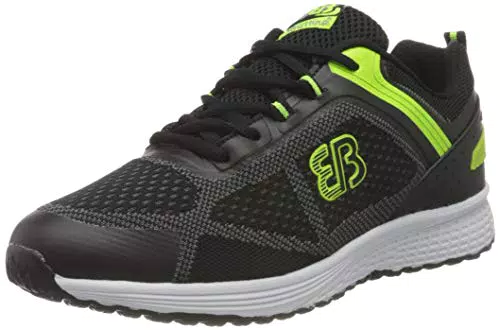 Brütting Project Sport Herren Laufschuh, Schwarz/ Lemon