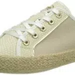 bugatti Damen 431a2n015869 Schnürhalbschuhe, Reptile Print beige