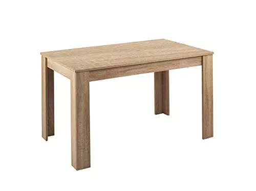 byLIVING Nepal Esstisch, Holzwerkstoff, braun, 140 x 80