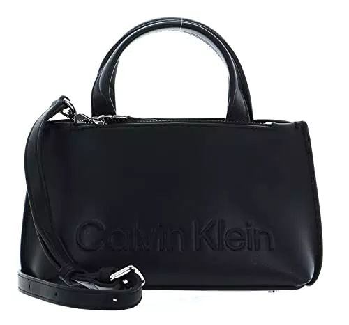 Calvin Klein Damen Set Mini Tragetasche, Ck Schwarz