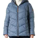 camel active Damen 320330/8R48 Jacket, Smoke Blue, 48