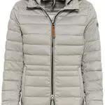 camel active Damen Steppjacke mit abnehmbarer Kapuze Grau womenswear-38
