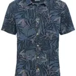 camel active Herren Kurzarm Hemd in Regular Fit Dunkelblau Menswear-L