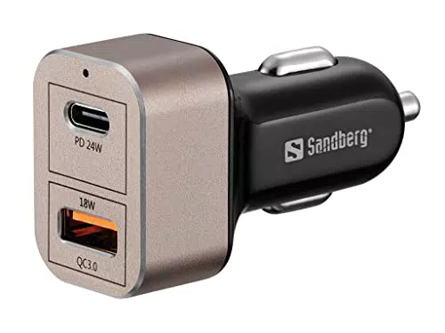 Car Charger 1xQC3.0+1xUSBC 20W