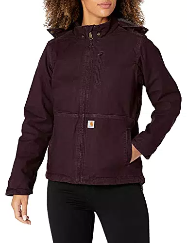 Carhartt Damen Full Swing Caldwell Jacke, Deep Wine/Shadow
