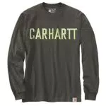 Carhartt Herren Long-Sleeve Block Logo Graphic T-Shirt