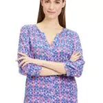 Cartoon Damen 8787/7187 Bluse, Light Blue/Pink, 42