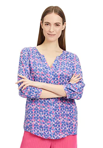 Cartoon Damen 8787/7187 Bluse, Light Blue/Pink, 42