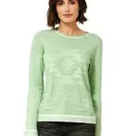 CECIL Damen B302038 Strickpullover, Light salvia Green