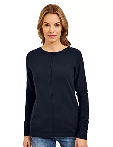 Cecil Damen B302220 Strickpullover, deep Blue, L