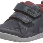 Clarks Baby-Jungen Rex Park T Sneaker, Navig Leder