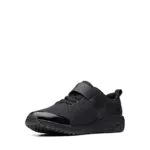 Clarks Jungen Aeon Pace Sneaker, Schwarz