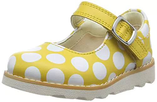 Clarks Mädchen Crown Jump T Schuhe, Gelb Yellow Interest