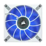 Corsair ML120 LED ELITE, 120mm PWM-Lüfter mit weißer Rahmen Einzelpackung - Blau