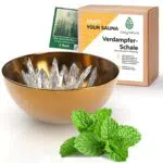 CozyNature Sauna Verdampferschale aus hochwertigem Messing