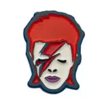 David Bowie Emaille-Anstecknadel, 3, 2 x 2, 3 cm, offizielles Lizenzprodukt