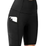 DDOBB Radlerhose Damen mit Tasche High Waist Shorts Damen Sommer Kurze Sporthose Blickdicht Sportshorts Leggings Hotpants Yoga Gym Zuhause