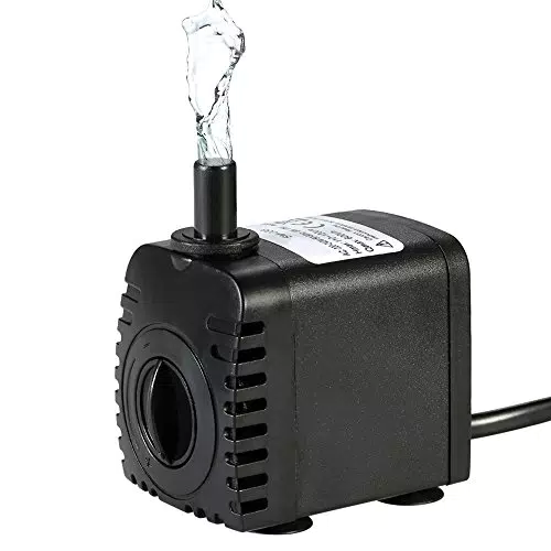 Decdeal Wasserpumpe, Tauchpumpe, 600 l/h, 8 W, sehr leise