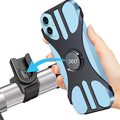 Deerfun Handyhalterung Fahrrad, Universal Handyhalter Motorrad Abnehmbar 360°Verstellbare Fahrrad Handyhalterung für 4