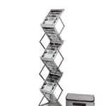 Deflecto Prospektständer zusammenfaltbar/DE36100 silber