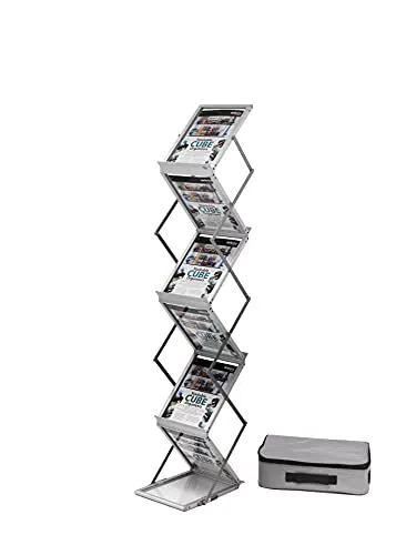Deflecto Prospektständer zusammenfaltbar/DE36100 silber