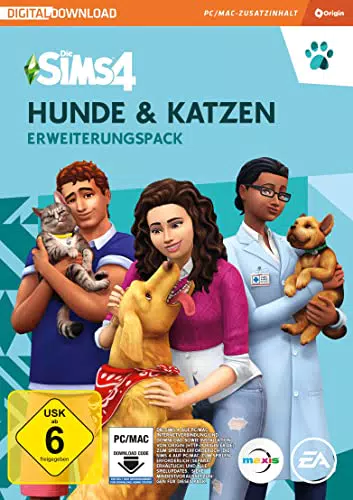 Die Sims 4 Hunde & Katzen Erweiterungs-Pack PCWin-DLC |PC Download Origin Code |Deutsch