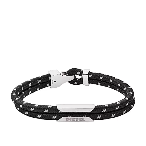 Diesel Herrenarmband Nylon schwarz DX1248040
