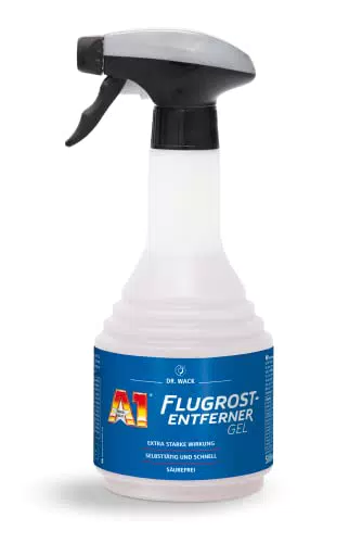 Dr. Wack A1 Flugrost-Entferner Gel 500 ml, Premium Auto-Reiniger zur Entfernung von Flugrost & Korrosionsspuren
