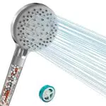 Duschkopf wassersparend mit 5 Strahlarten, Duschkopf mit Filter