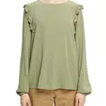 edc by Esprit Bluse mit Rüschendetail
