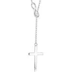 Elli Halskette Damen Y-Kette mit Kreuz Infinity Symbol in 925 Sterling Silber