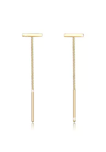 Elli Ohrringe Damen Ohrhänger Pull-Through Stab Geo Trend in 925 Sterling Silber