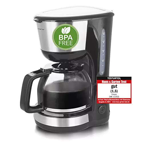 EMERIO CME-122933, Filter Kaffeemaschine, 1.25l für bis zu 10 Tassen frischen Kaffee